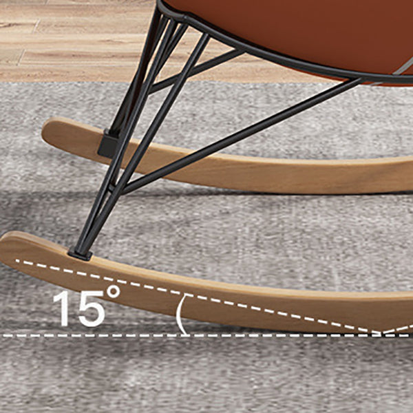 リビングルームのためのモダンなレジャーチェーズロッキングチェアラウンジ布張りのチャイズ