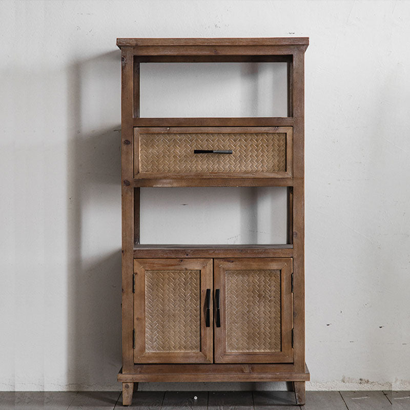 Traditional Wooden Dining Server Open Storage Sideboard for Dining Room https: res.litfad.com site img item 2023 01 26 7278550 1200x1200.jpg Clearhalo 'buffet_sideboard' 'Buffets & Sideboards' 'furn' 'furn_buffet_sideboard' 'Furniture' 'Kitchen & Dining Furniture' 7278550