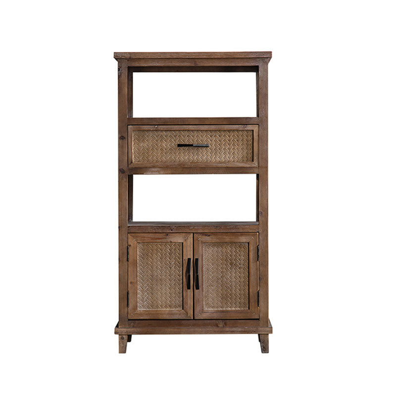 Traditional Wooden Dining Server Open Storage Sideboard for Dining Room Clearhalo 'buffet_sideboard' 'Buffets & Sideboards' 'furn' 'furn_buffet_sideboard' 'Furniture' 'Kitchen & Dining Furniture' 7278560