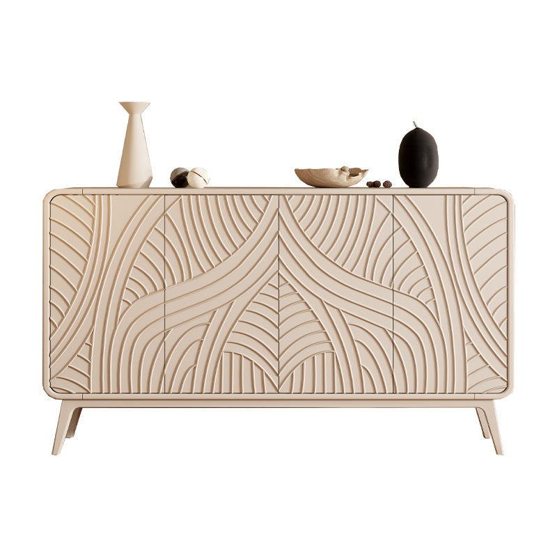 Server da pranzo contemporaneo Server buffet ingegnerizzato in legno con porte per sala da pranzo