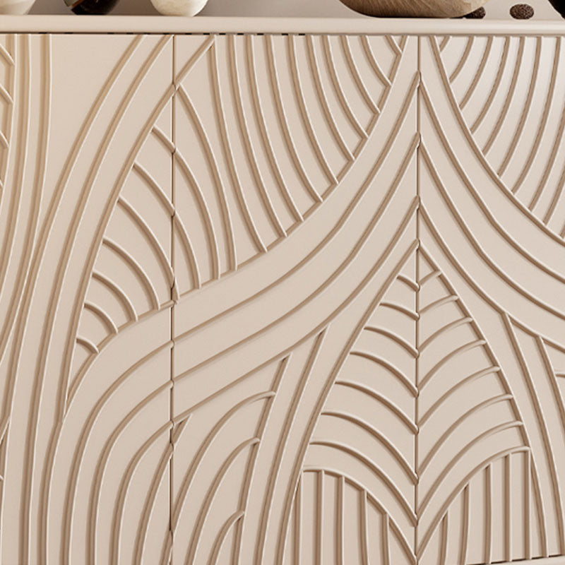 Server da pranzo contemporaneo Server buffet ingegnerizzato in legno con porte per sala da pranzo