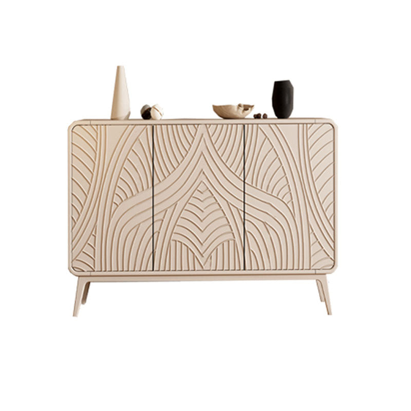 Server da pranzo contemporaneo Server buffet ingegnerizzato in legno con porte per sala da pranzo