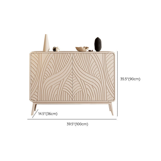 Server da pranzo contemporaneo Server buffet ingegnerizzato in legno con porte per sala da pranzo