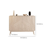 Server da pranzo contemporaneo Server buffet ingegnerizzato in legno con porte per sala da pranzo