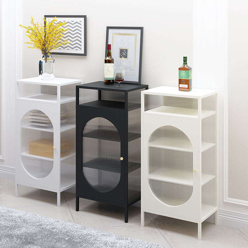 Contemporary Buffet Server Metal Dining Server with Doors for Living Room Clearhalo 'buffet_sideboard' 'Buffets & Sideboards' 'furn' 'furn_buffet_sideboard' 'Furniture' 'Kitchen & Dining Furniture' 7278596