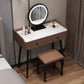 Modern Stone Top Make-up Vanity Solid Wood Vanity Dressing Table Set with 2 Drawers