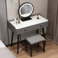Modern Stone Top Make-up Vanity Solid Wood Vanity Dressing Table Set with 2 Drawers