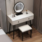 Modern Stone Top Make-up Vanity Solid Wood Vanity Dressing Table Set with 2 Drawers