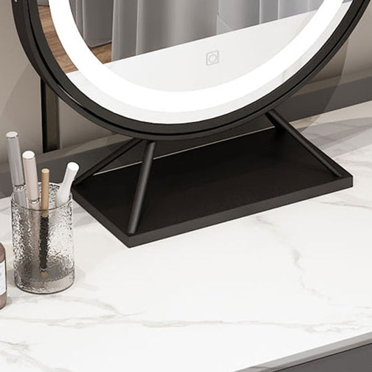Modern Stone Top-Up Vanity Vanity Vanity Table tavolo da toeletta con 2 cassetti