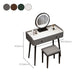 Modern Stone Top Make-up Vanity Solid Wood Vanity Dressing Table Set with 2 Drawers