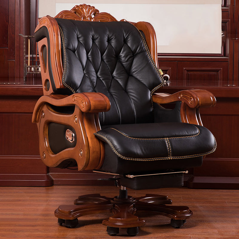 Sedia reclinabile tradizionale Base girevole in metallo in metallo con poggiapiedi