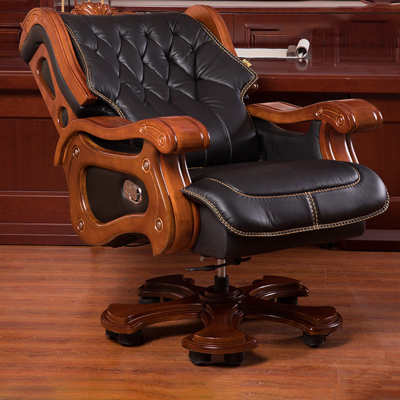 Sedia reclinabile tradizionale Base girevole in metallo in metallo con poggiapiedi