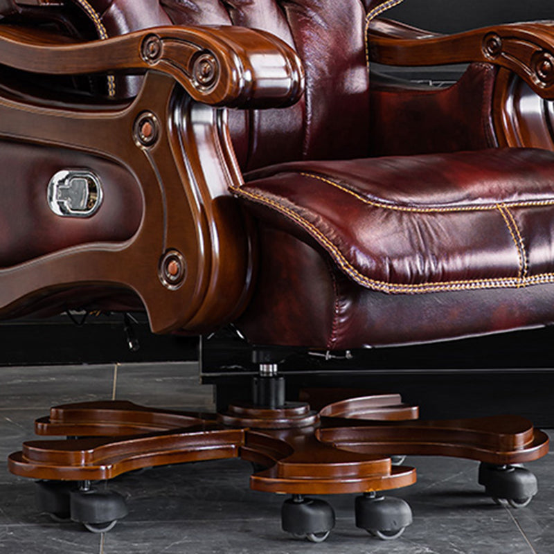 Sedia reclinabile tradizionale Base girevole in metallo in metallo con poggiapiedi