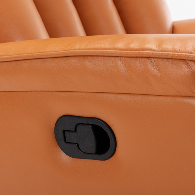 Sedia reclinabile in pelle di colore con polpe standard di polpetta rober girevole