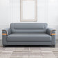 32" Wide Contemporary Sofa Leather Gray Seating for Living Room Clearhalo 'furn' 'furn_sofas' 'Furniture' 'Living Room Furniture' 'Sofa' 'sofas' 7278743