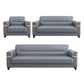 32" Wide Contemporary Sofa Leather Gray Seating for Living Room 1-Seater Sofa & 2-Seater Sofa & 3-Seater Sofa 77"L x 32"W x 31.5"H Clearhalo 'furn' 'furn_sofas' 'Furniture' 'Living Room Furniture' 'Sofa' 'sofas' 7278745