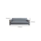 32" Wide Contemporary Sofa Leather Gray Seating for Living Room Clearhalo 'furn' 'furn_sofas' 'Furniture' 'Living Room Furniture' 'Sofa' 'sofas' 7278758