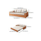 Contemporary Sofa Futon White with Storage Pillow Back Pillow Top Arms Sofa Bed Clearhalo 'furn' 'furn_futons' 'Furniture' 'Futons & Daybeds' 'Futons' 'Living Room Furniture' 7278864