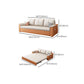 Contemporary Sofa Futon White with Storage Pillow Back Pillow Top Arms Sofa Bed Clearhalo 'furn' 'furn_futons' 'Furniture' 'Futons & Daybeds' 'Futons' 'Living Room Furniture' 7278865
