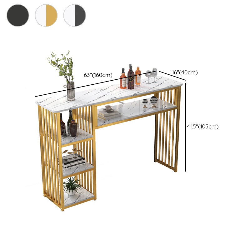 Glam Rectangle Wood Counter Table 3/4 Pieces Bar Table Set for Cafe Clearhalo 'Bar Furniture' 'furn' 'furn_home_bar_bar_sets' 'Furniture' 'Home Bars & Bar Sets' 'home_bar_bar_sets' 'Kitchen & Dining Furniture' 7281278