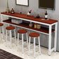 Mesa de madera rectangular moderna para mostrador, juego de mesa de Bar de 3/5 piezas para cafetería