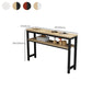 Mesa de madera rectangular moderna para mostrador, juego de mesa de Bar de 3/5 piezas para cafetería