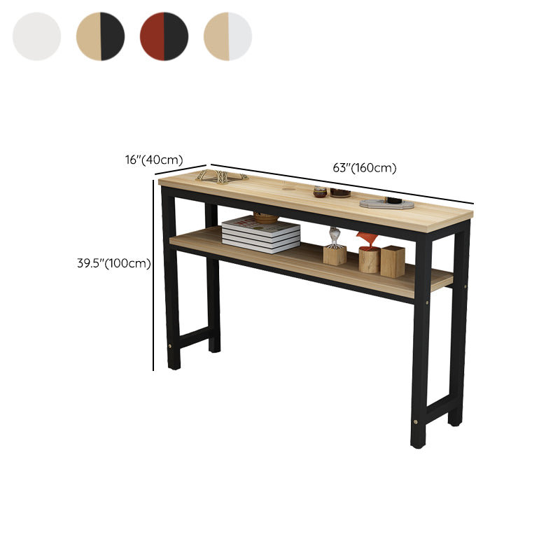 Mesa de madera rectangular moderna para mostrador, juego de mesa de Bar de 3/5 piezas para cafetería
