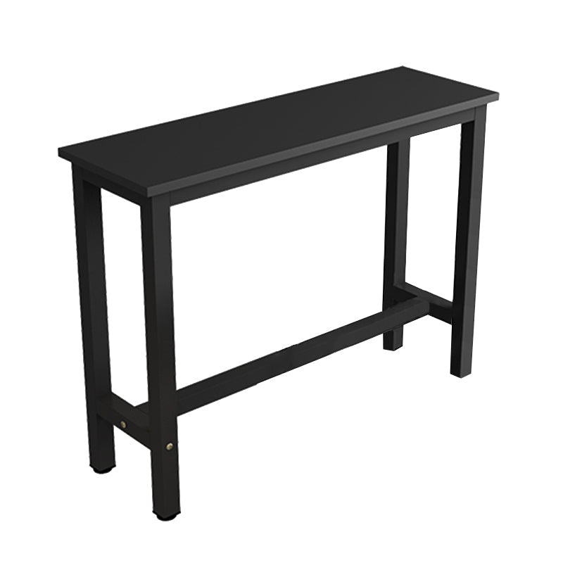 Mesa de mostrador de madera rectangular industrial, juego de mesa de Bar de 3/4 piezas para cafetería