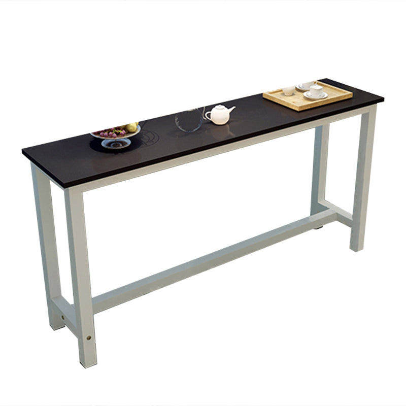 Mesa de mostrador de madera rectangular industrial, juego de mesa de Bar de 3/4 piezas para cafetería