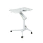 Modern Style Task Desk Rectangular Shape Writing Desk with Wheels