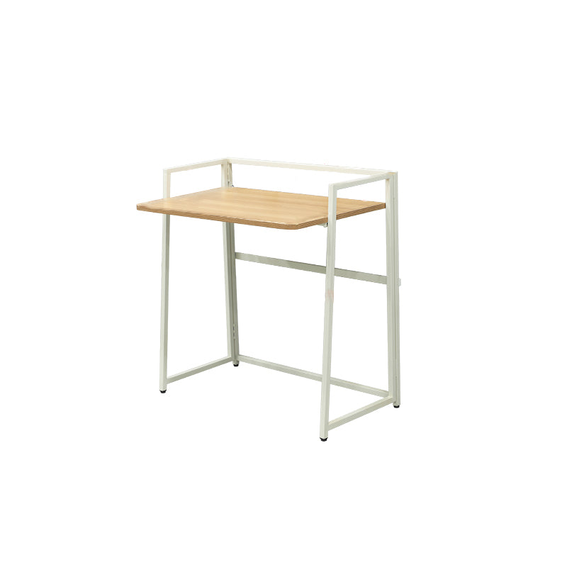 Folding Dormitory Writing Desk Contemporary Rectangular Office Desk 33"L x 21"W x 34"H Natural Clearhalo 'furn' 'furn_office_desk' 'Furniture' 'Office Desks' 'Office Furniture' 'office_desk' 7281762