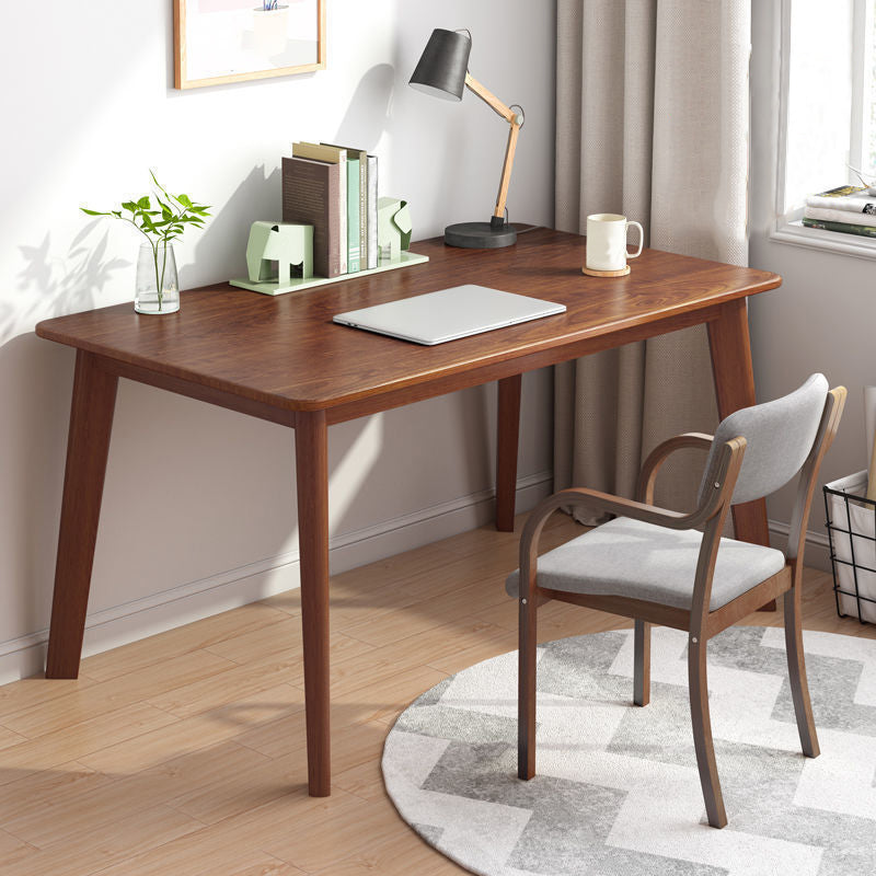 Contemporary Wooden Writing Desk Parsons Base Home Office Desk Clearhalo 'furn' 'furn_office_desk' 'Furniture' 'Office Desks' 'Office Furniture' 'office_desk' 7281787