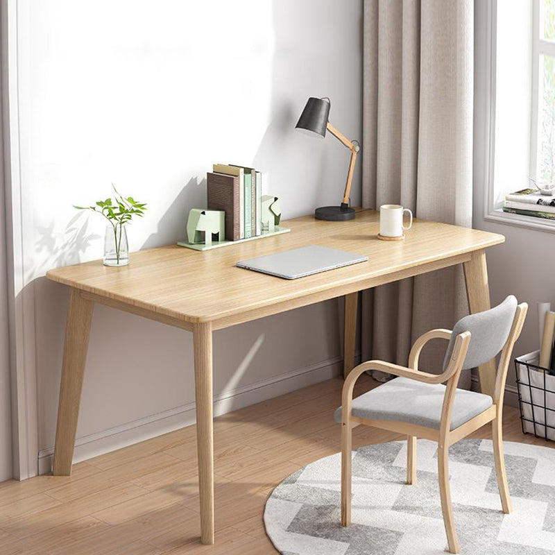 Contemporary Wooden Writing Desk Parsons Base Home Office Desk Clearhalo 'furn' 'furn_office_desk' 'Furniture' 'Office Desks' 'Office Furniture' 'office_desk' 7281788