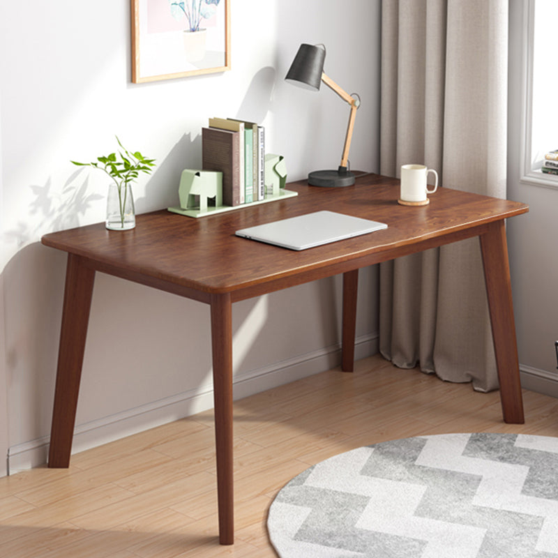 Contemporary Wooden Writing Desk Parsons Base Home Office Desk Clearhalo 'furn' 'furn_office_desk' 'Furniture' 'Office Desks' 'Office Furniture' 'office_desk' 7281794