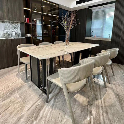 Rectangle Dinner Room Kitchen Table Contemporary Dining Table Without Chairs Clearhalo 'Dining Tables & Seating' 'Dining Tables' 'dining_table' 'furn' 'furn_dining_table' 'Furniture' 'Kitchen & Dining Furniture' 7282112