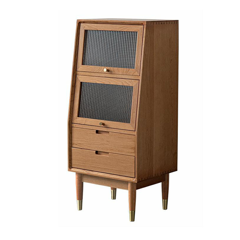 Mid-Century Modern Rectangle Accent Chest Solid Wood Straight Legs Chest Cherry Clearhalo 'Cabinets & Chests' 'cabinets_chests' 'furn' 'furn_cabinets_chests' 'Furniture' 'Living Room Furniture' 7282253
