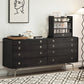 Mid-Century Modern Rectangle Accent Chest Solid Wood Accent Chest
