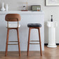 Industrial Style Wood Counter Chair Footrest Counter Stool for Living Room Clearhalo 'Bar Furniture' 'Bar Stools' 'bar_stools' 'furn' 'furn_bar_stools' 'Furniture' 'Kitchen & Dining Furniture' 7282317