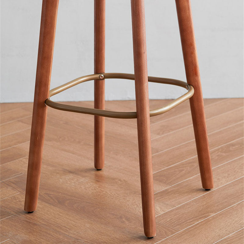 Industrial Style Wood Counter Chair Footrest Counter Stool for Living Room Clearhalo 'Bar Furniture' 'Bar Stools' 'bar_stools' 'furn' 'furn_bar_stools' 'Furniture' 'Kitchen & Dining Furniture' 7282318