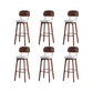 Industrial Style Wood Counter Chair Footrest Counter Stool for Living Room White 6 Piece Set Clearhalo 'Bar Furniture' 'Bar Stools' 'bar_stools' 'furn' 'furn_bar_stools' 'Furniture' 'Kitchen & Dining Furniture' 7282328