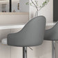 Tabouret de bar de patio à hauteur réglable pivotante tabouret de bar intérieur rembourré avec base chromée