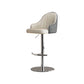 Tabouret de bar de patio à hauteur réglable pivotante tabouret de bar intérieur rembourré avec base chromée