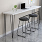 Modern Wood Rectangle Bar Table Metal Legs for Milk Tea Shop Clearhalo 'Bar Furniture' 'Bar Tables' 'bar_tables' 'furn' 'furn_bar_tables' 'Furniture' 'Kitchen & Dining Furniture' 7282766
