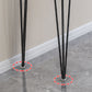 Modern Wood Rectangle Bar Table Metal Legs for Milk Tea Shop Clearhalo 'Bar Furniture' 'Bar Tables' 'bar_tables' 'furn' 'furn_bar_tables' 'Furniture' 'Kitchen & Dining Furniture' 7282772