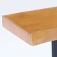 Mesa rectangular moderna de madera de pino, patas de hierro para comedor