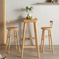 Moderne massief houten bartafel, rechthoekige eettafel voor de keuken