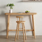Moderne massief houten bartafel, rechthoekige eettafel voor de keuken