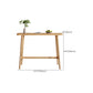 Moderne massief houten bartafel, rechthoekige eettafel voor de keuken