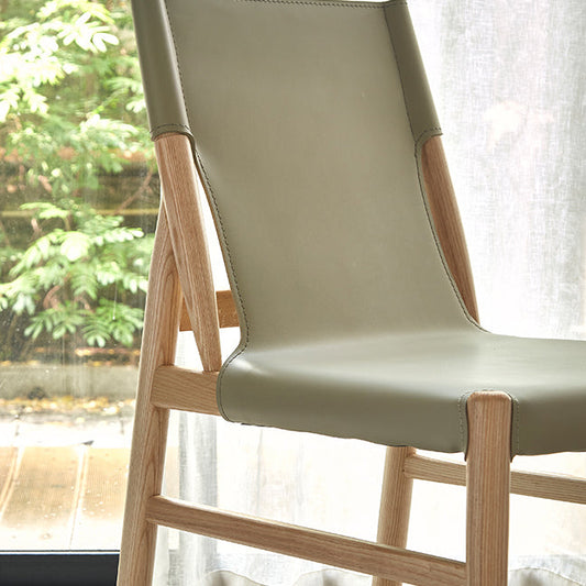 Modern Simple Side Chair Solid Wood Frame Side Dining Chair for Dining Room