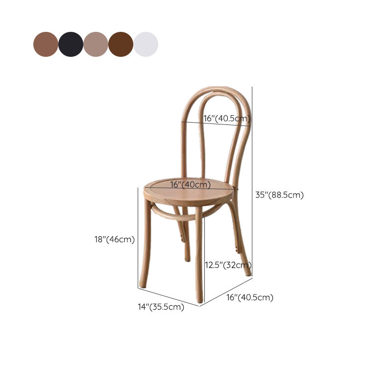 Industriële keuken eetstoelen vaste houten windsor achterkant stoel